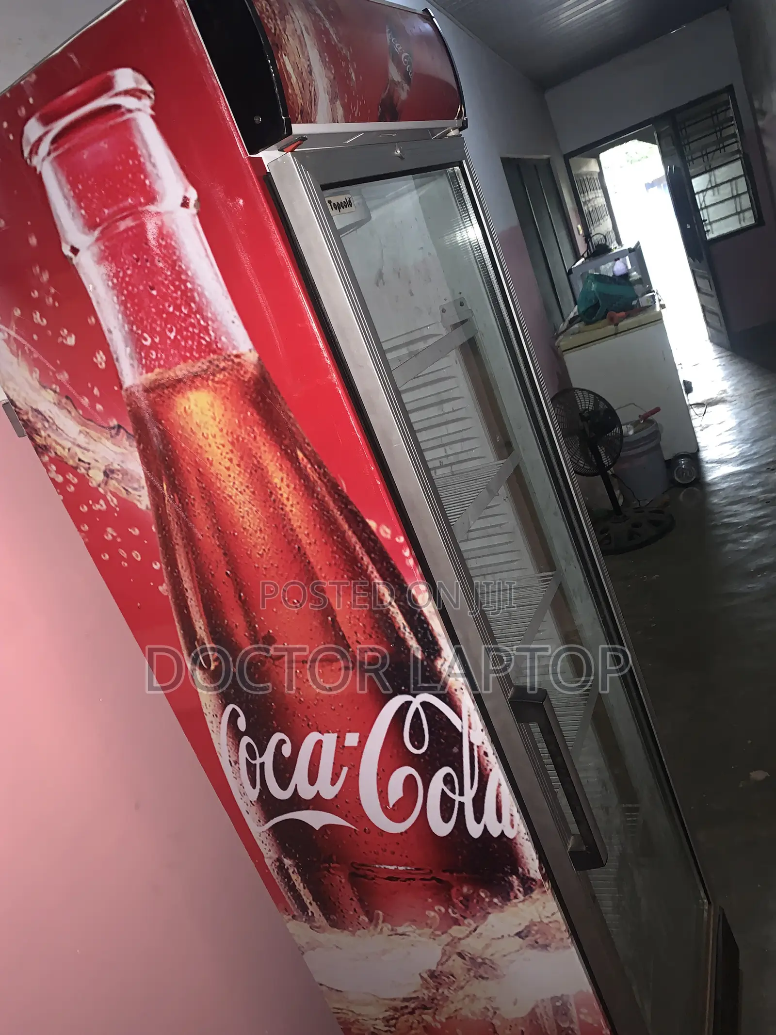 Red Single Door Display Fridge