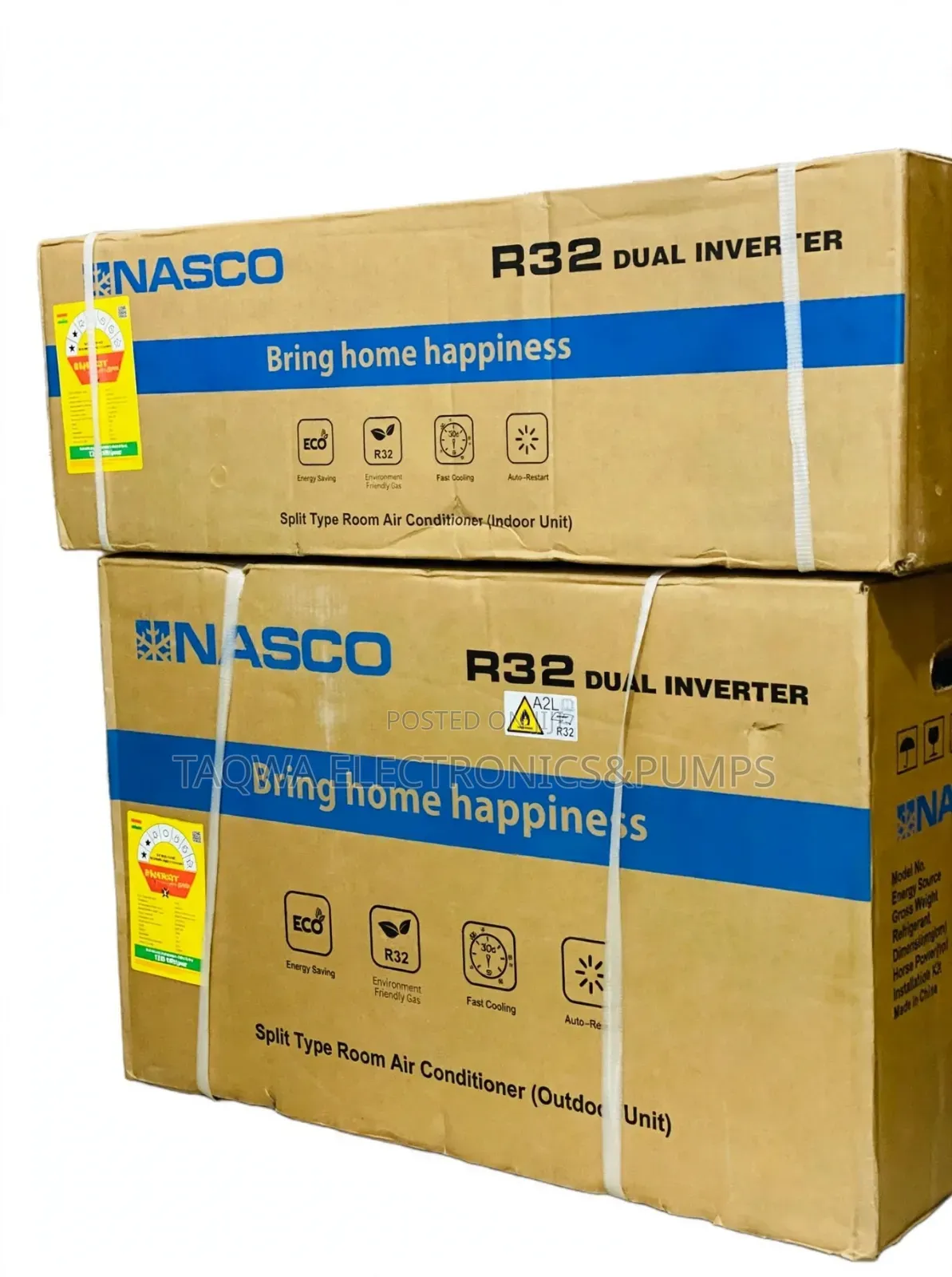 Quietly Cools Nasco 1.5hp Dual Inverter Air Conditioner