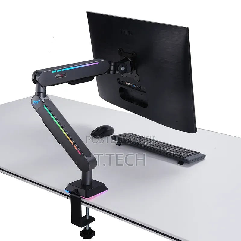 Heavy Duty RGB Gaming Monitor ARM With Remote Control
