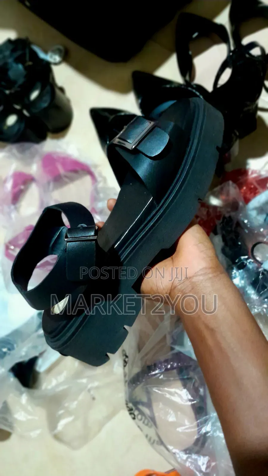 Brand New Ravel Black Platform Sandals – UK 6