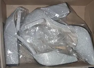 Ladies Silver Glitter Heels