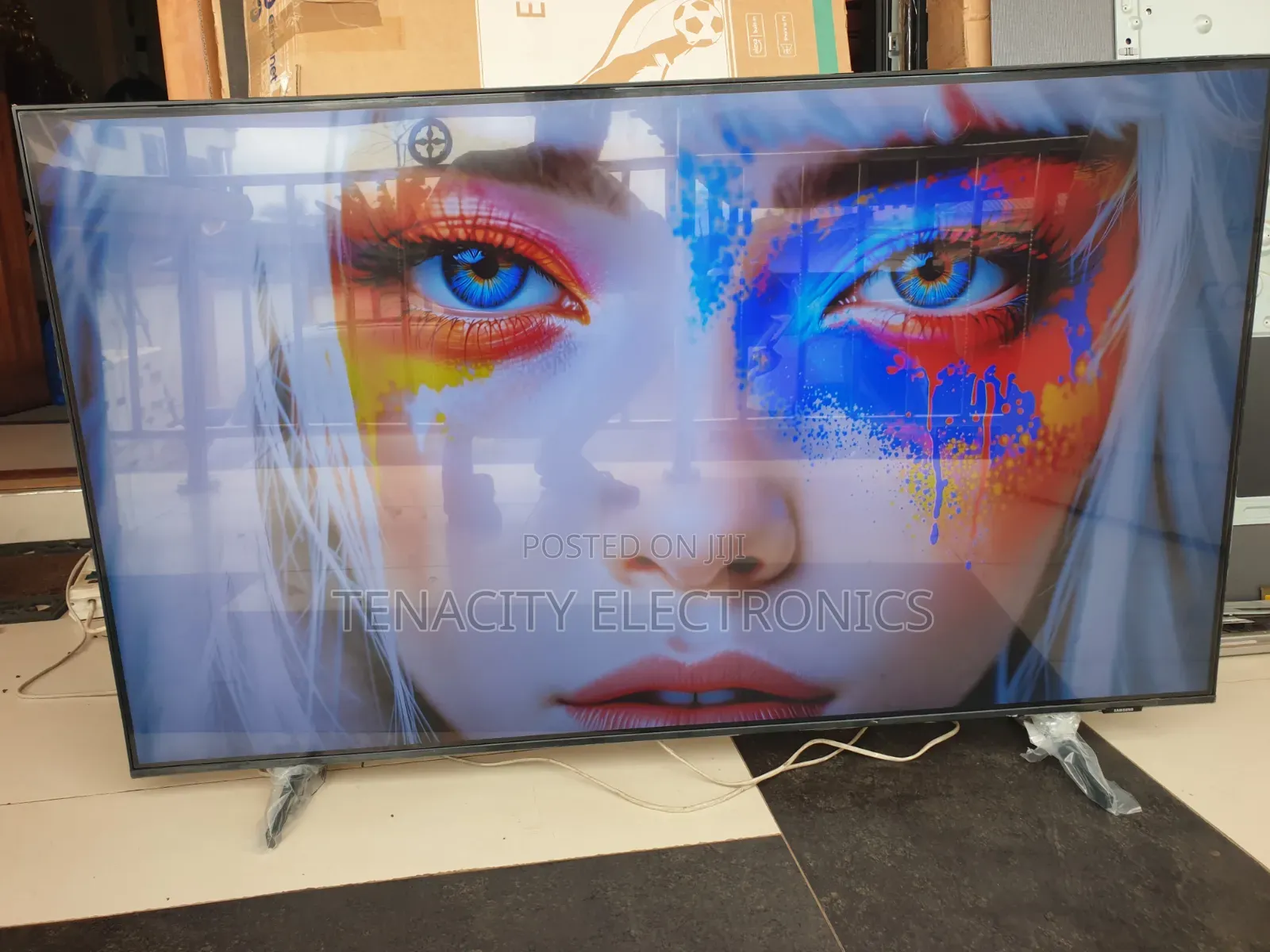 New 55 Airslim Samsung Crystal Uhd HDR Smart Satellite TV