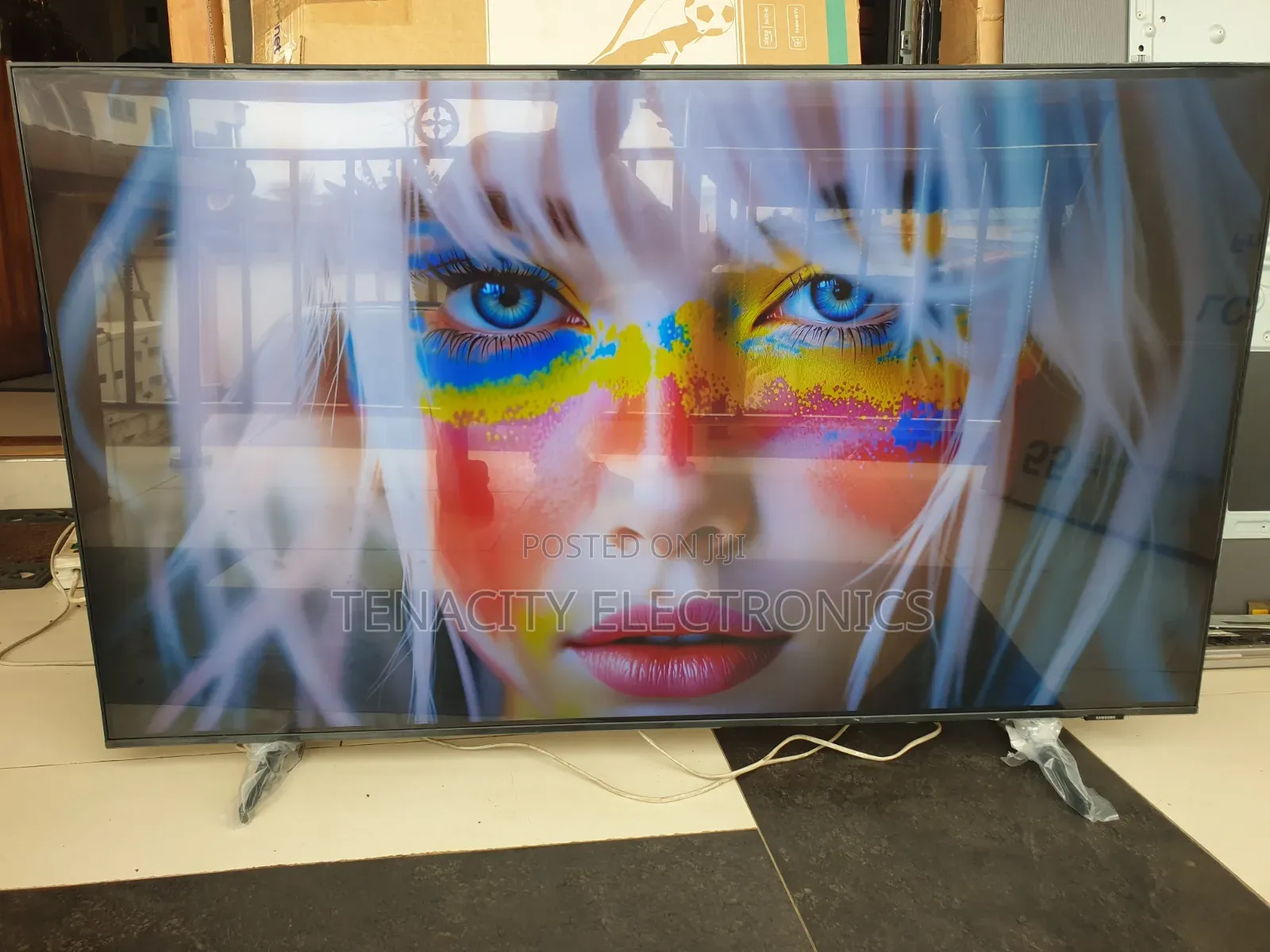 New 55 Airslim Samsung Crystal Uhd HDR Smart Satellite TV