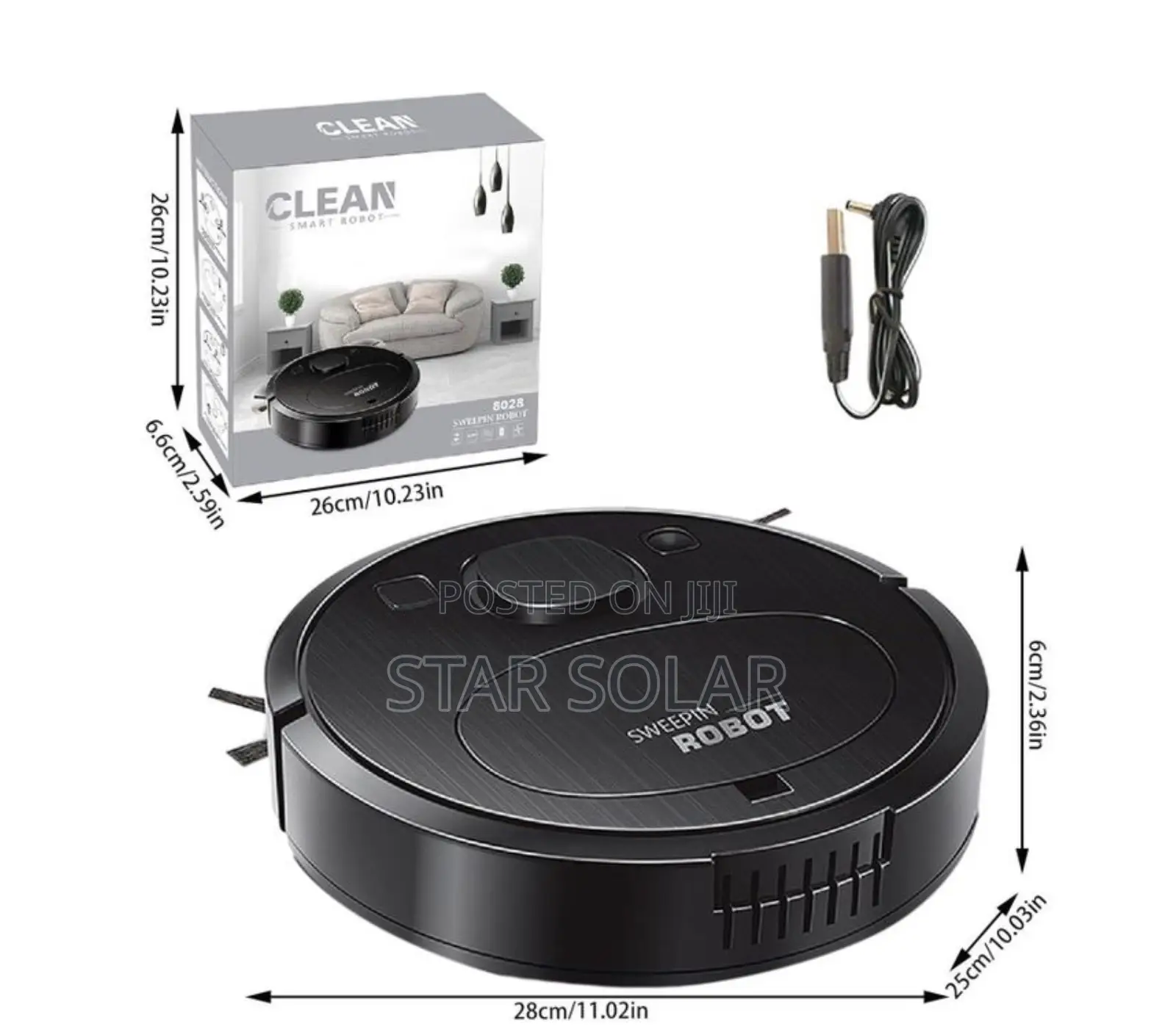 3 in 1 USB Smart Sweeping Robot Suction Vacuum Cleaner