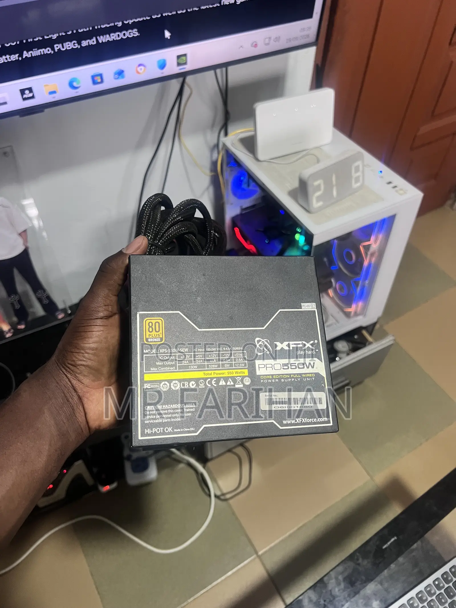 XfX 550w Gaming Power Supply (By Seasonic)
