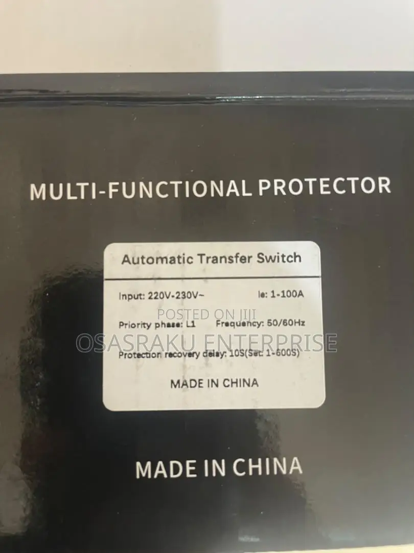 3-Phase to 1-Phase 100 AC ATS