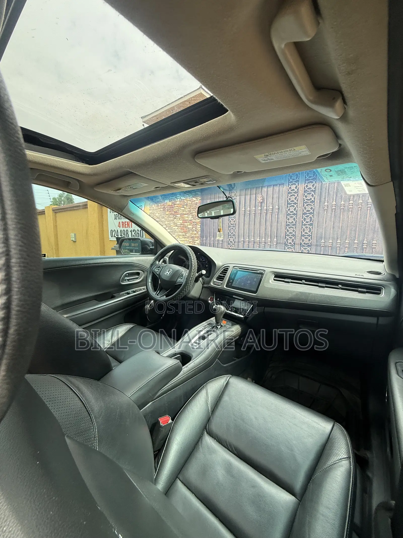 Honda HR-V EX-L w/Navigation AWD 2017 Black