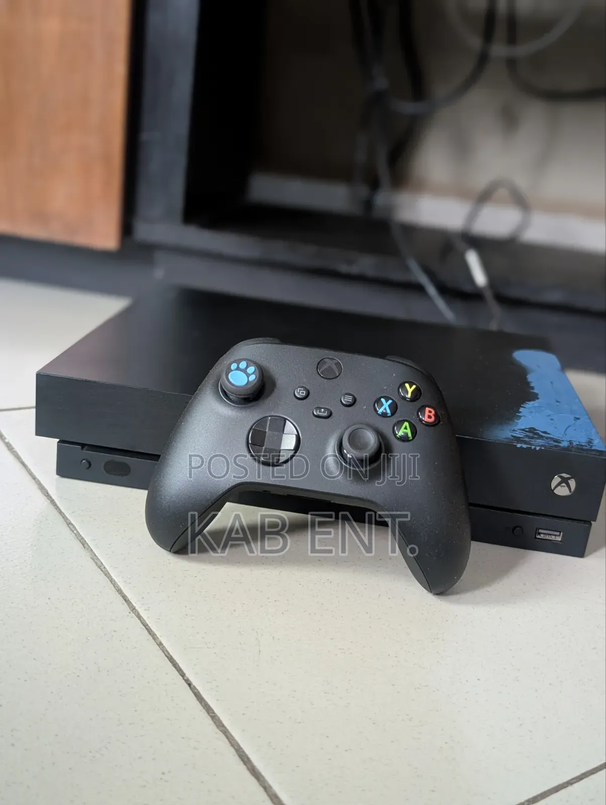 Xbox One X Console With Games and One Controller