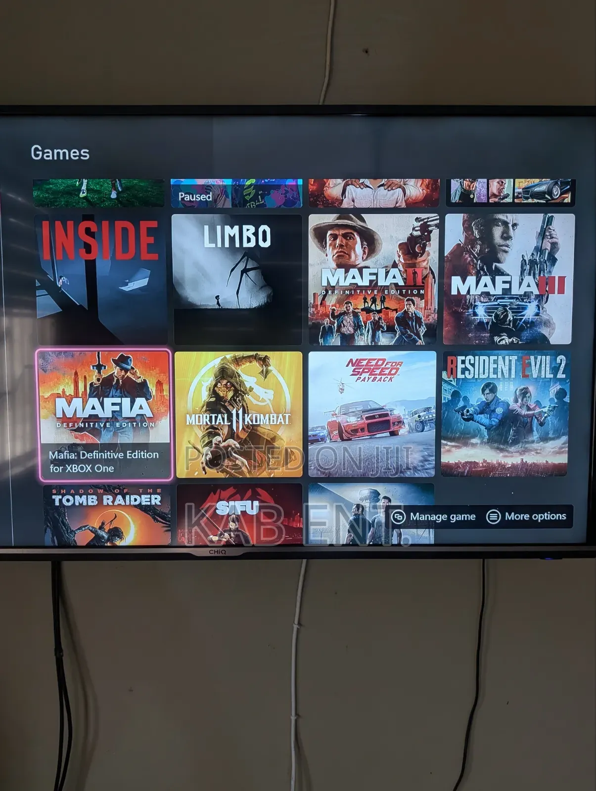 Xbox One X Console With Games and One Controller