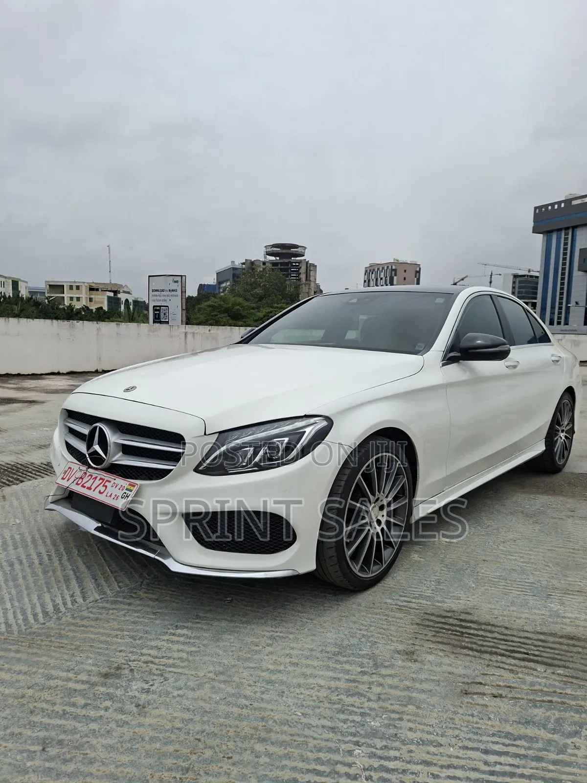 Mercedes-Benz C300 Sport 4Matic Sedan AWD (2.0L 4cyl 7A) 2017 White