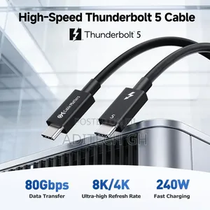 New Original ASUS Thunderbolt 5 Cable 1.5m for Data, Video, Evga