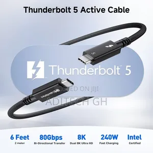 New Original ASUS Thunderbolt 5 Cable 1.5m for Data, Video, Evga