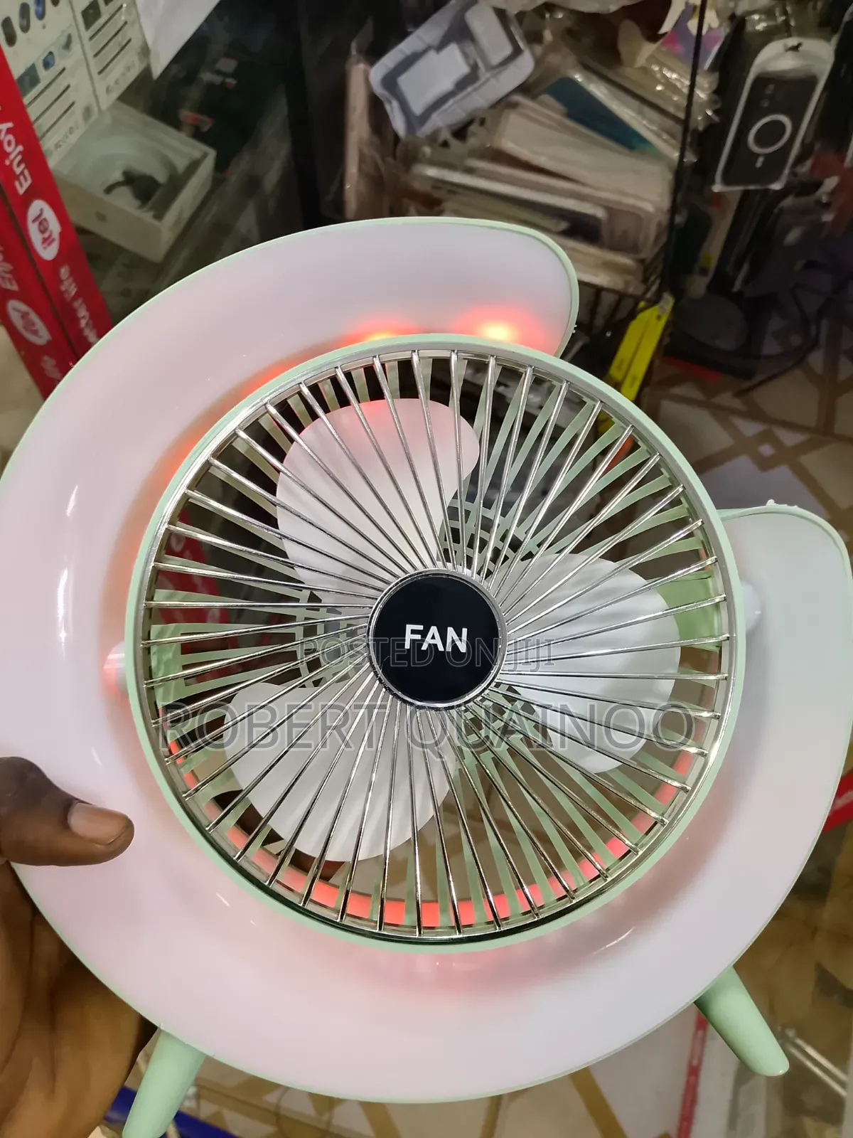 LED Charging Fan