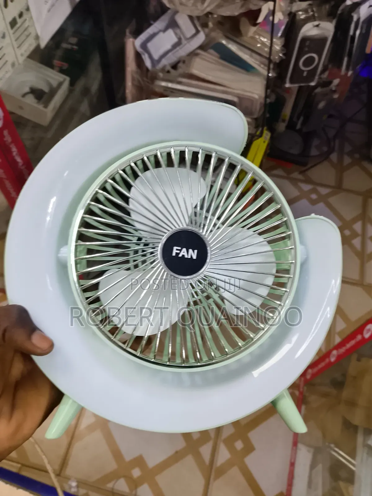 LED Charging Fan