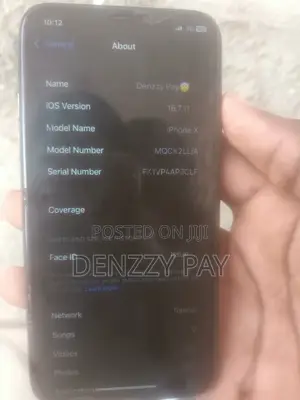 Apple iPhone X 64 GB Black