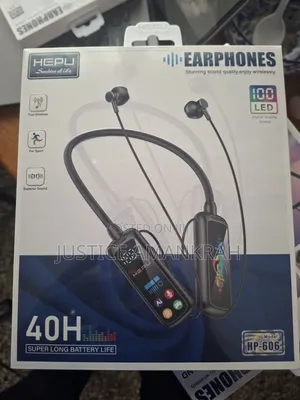 Original HEPU HP-606 Wireless Neckband Earphones - 40H Battery Life