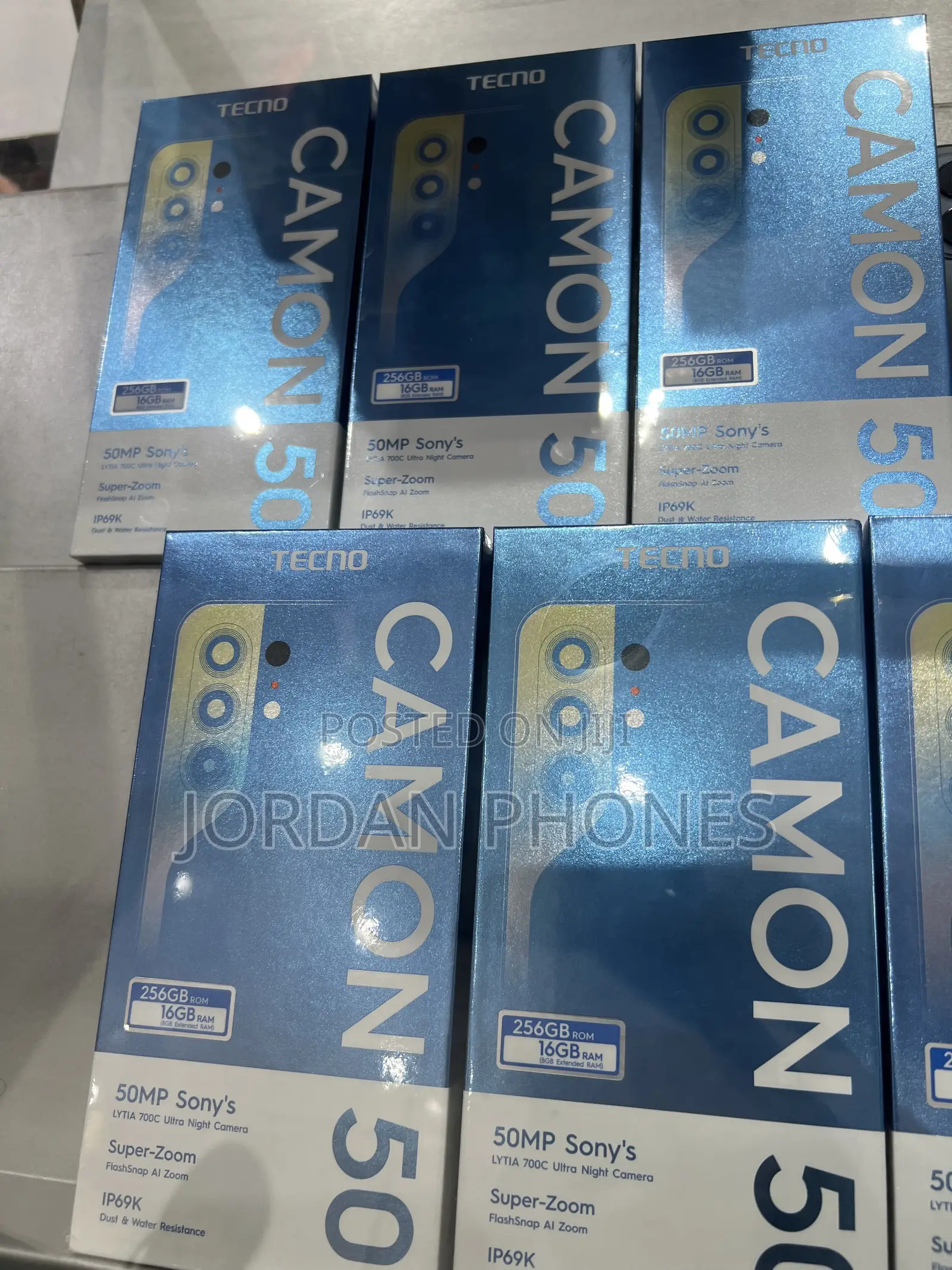 New Tecno Camon 50 256 GB Black