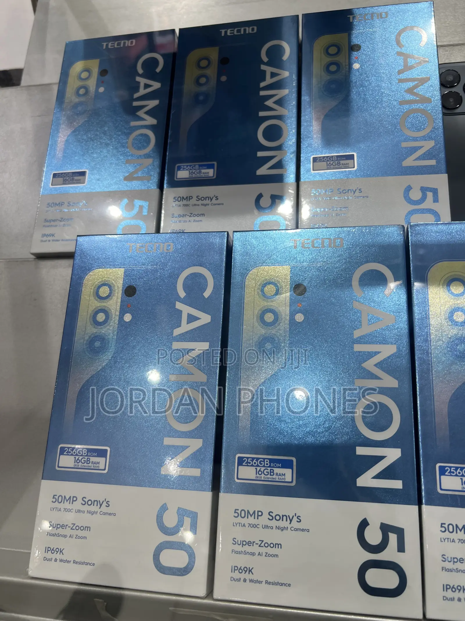 New Tecno Camon 50 256 GB Black