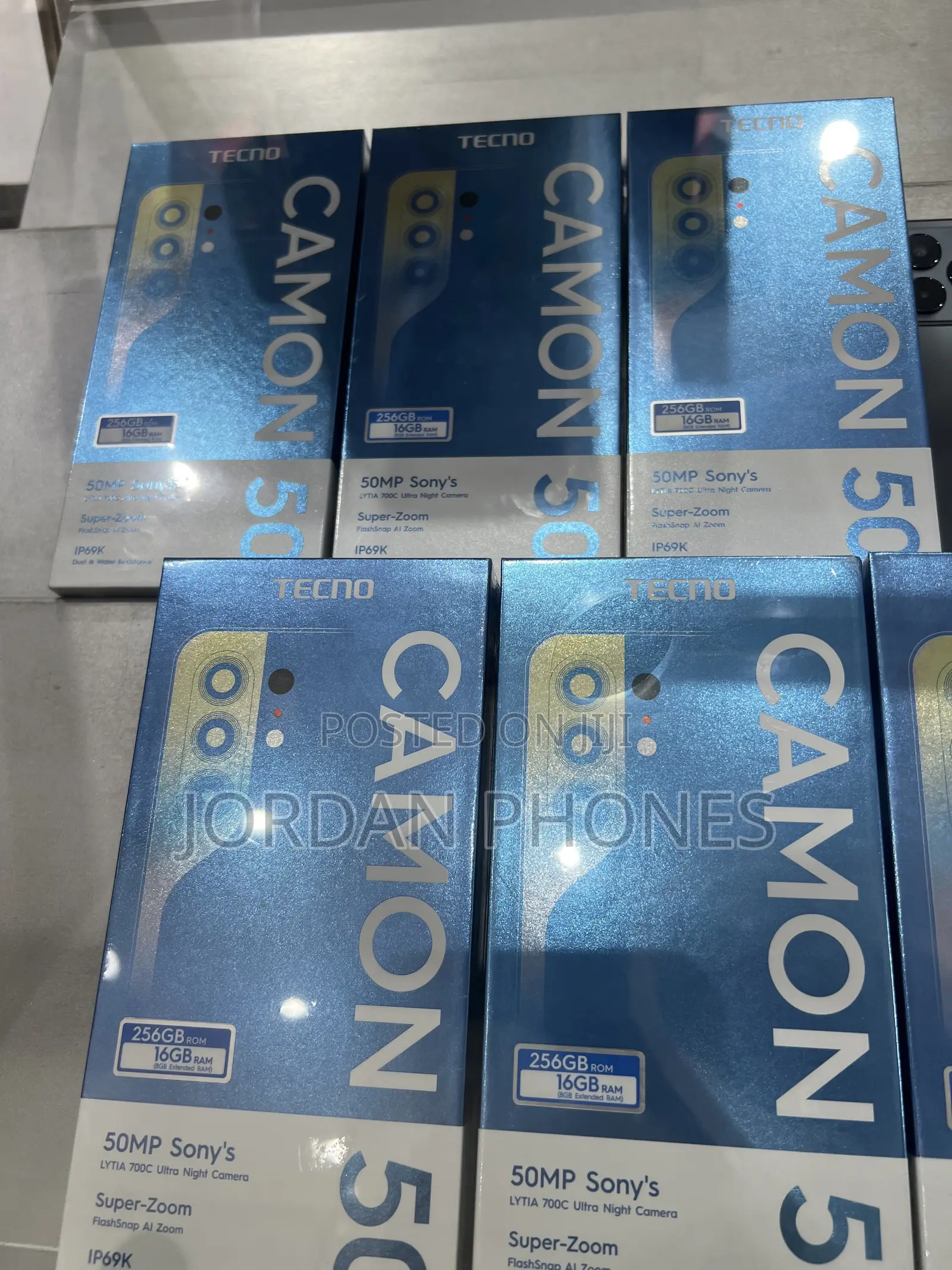 New Tecno Camon 50 256 GB Black
