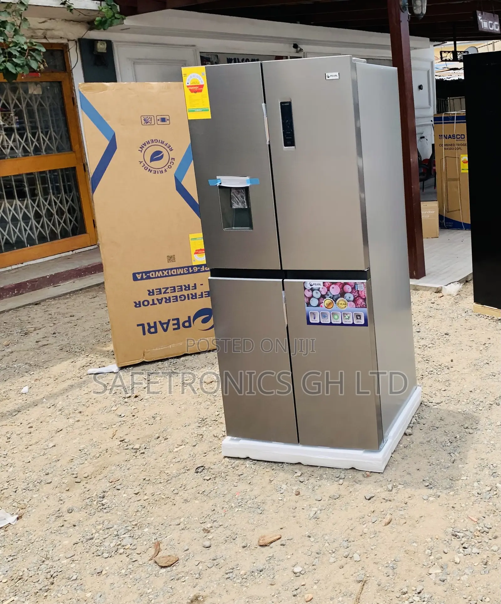 Newly Best PF-613MDIXWD-1A (Grey) 4 Doors Pearl 421L Fridge