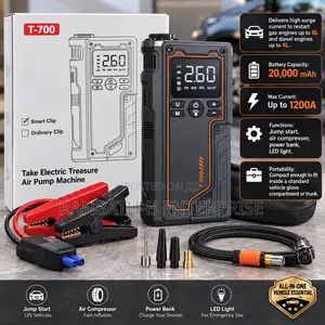T-700 1200A Vehicle Jump Starter Air Pump