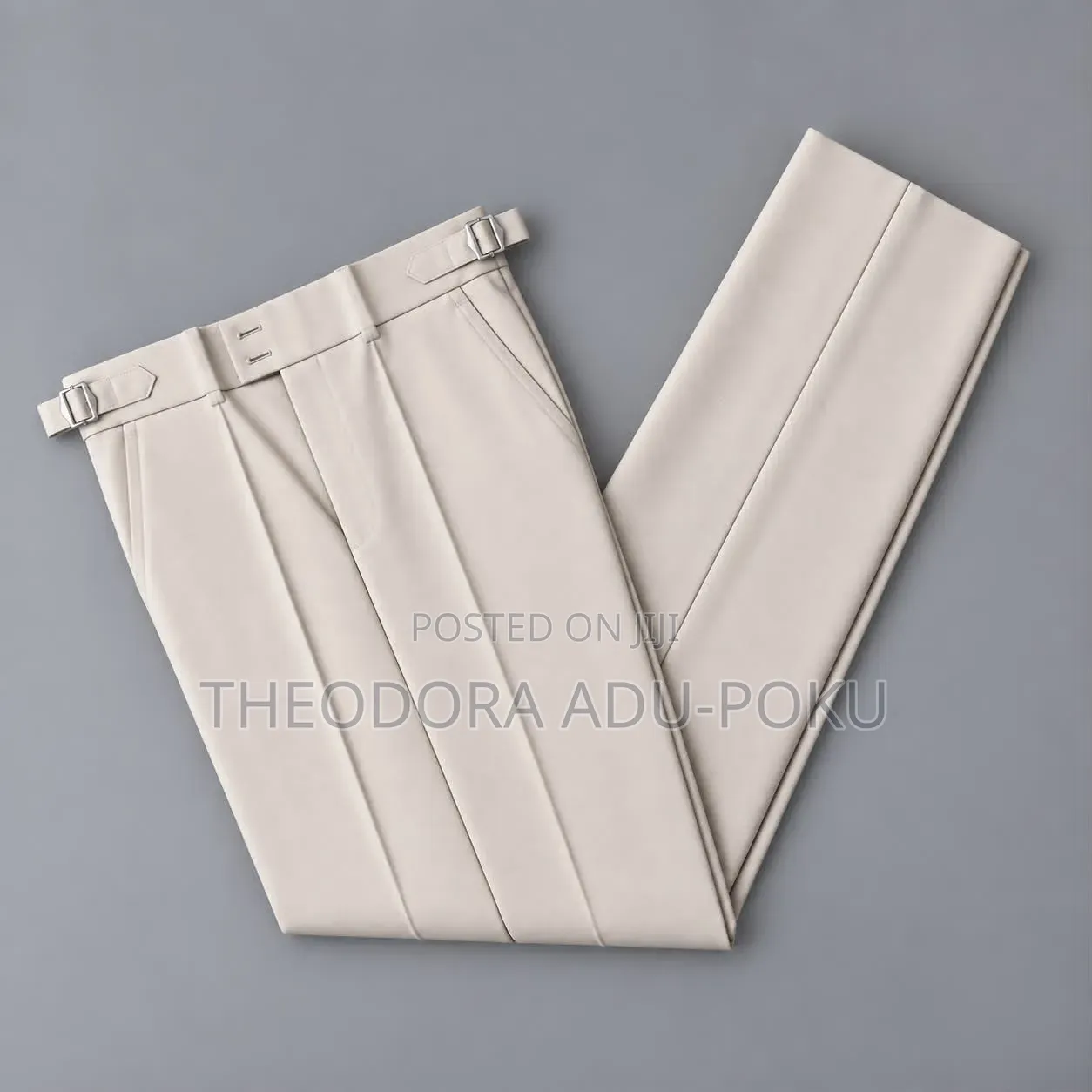 Men Quality Beltless Material Trousers