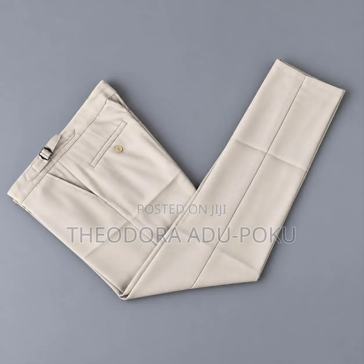 Men Quality Beltless Material Trousers