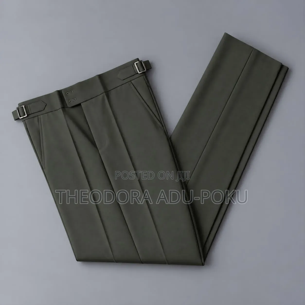 Men Quality Beltless Material Trousers
