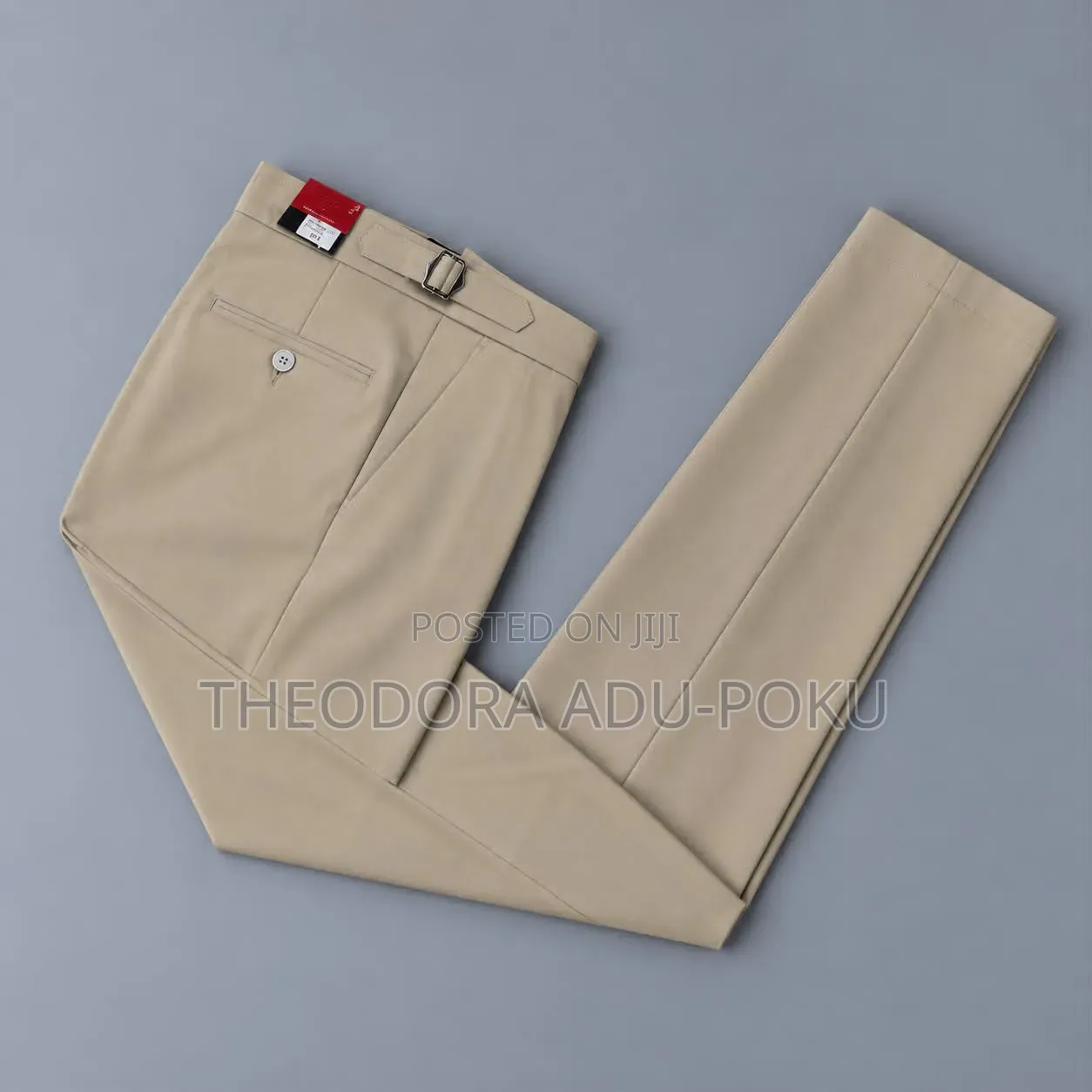 Men Quality Beltless Material Trousers