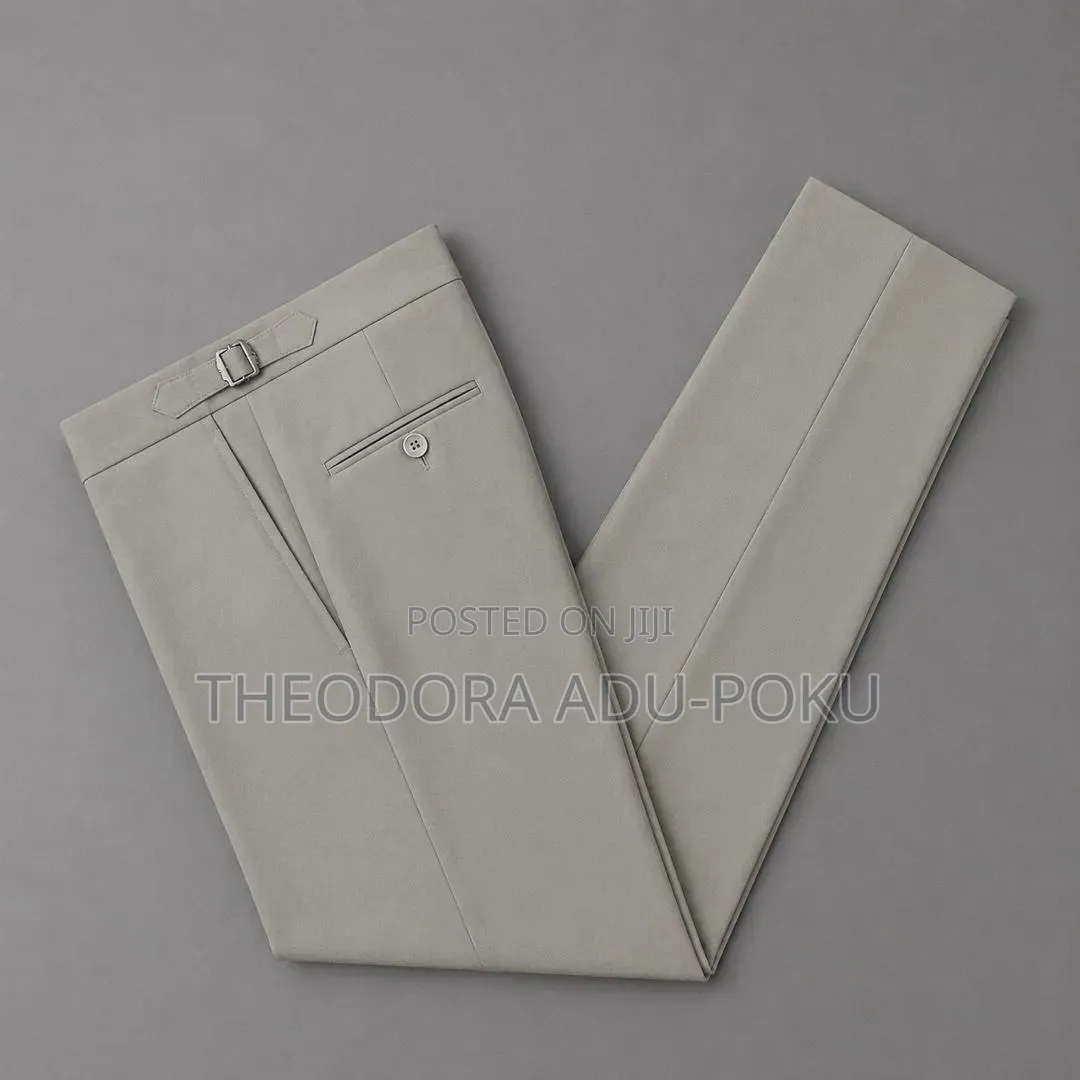 Men Quality Beltless Material Trousers