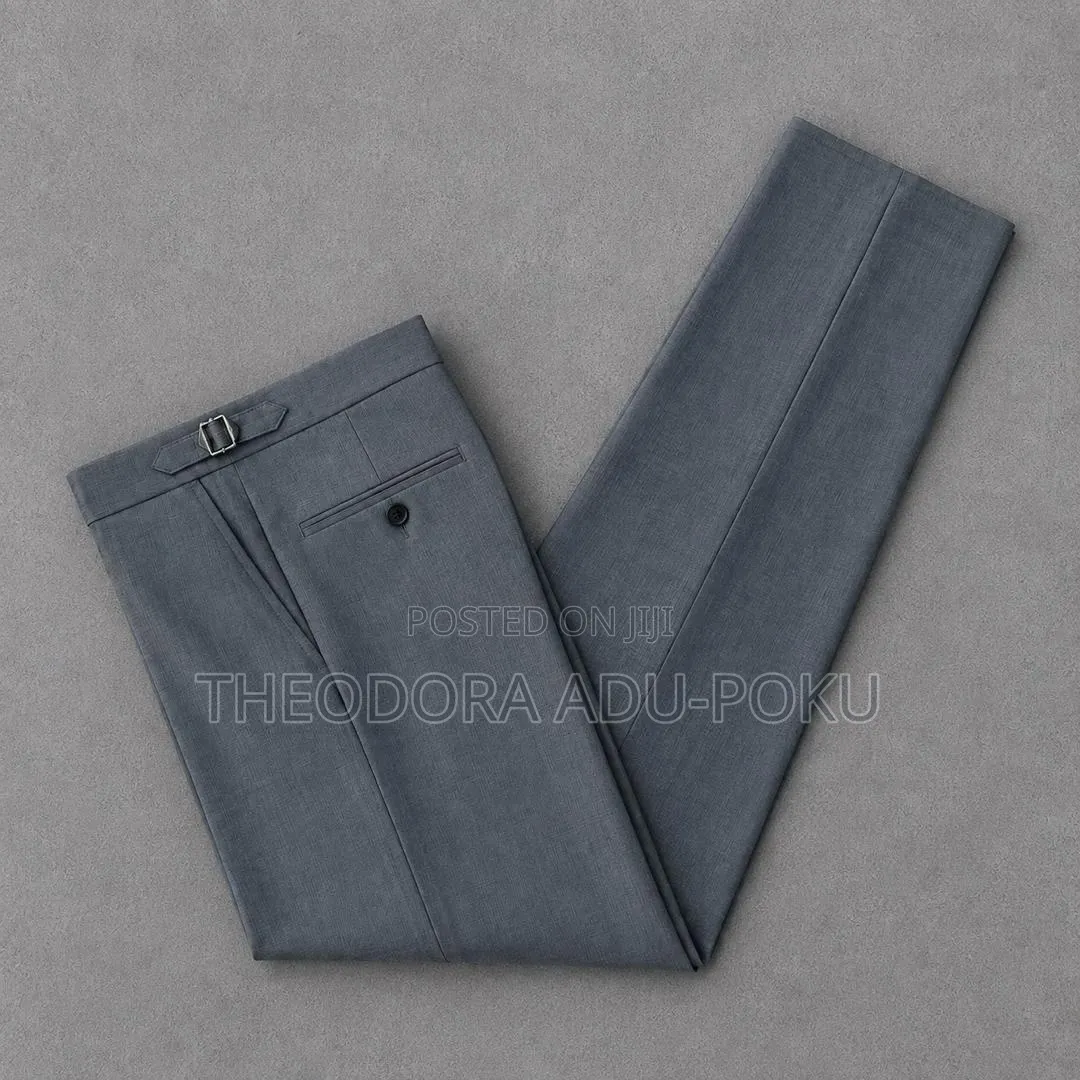 Men Quality Beltless Material Trousers