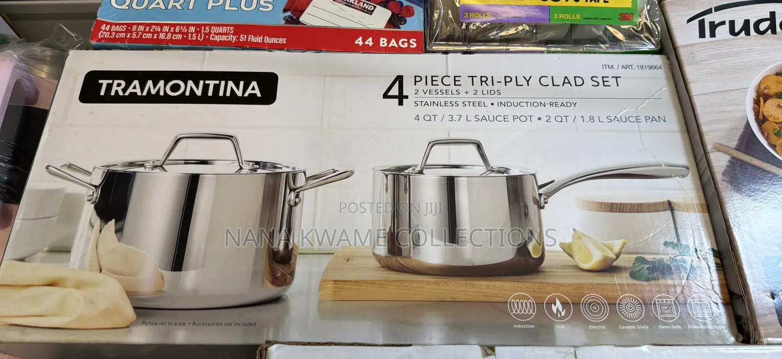 Tramontina 4 Tri Ply Clad Set