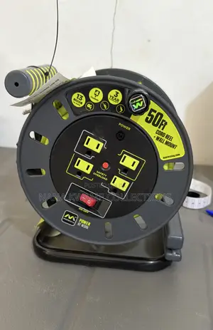 Masterplug 50ft Extension Cord Reel With Wall Mount