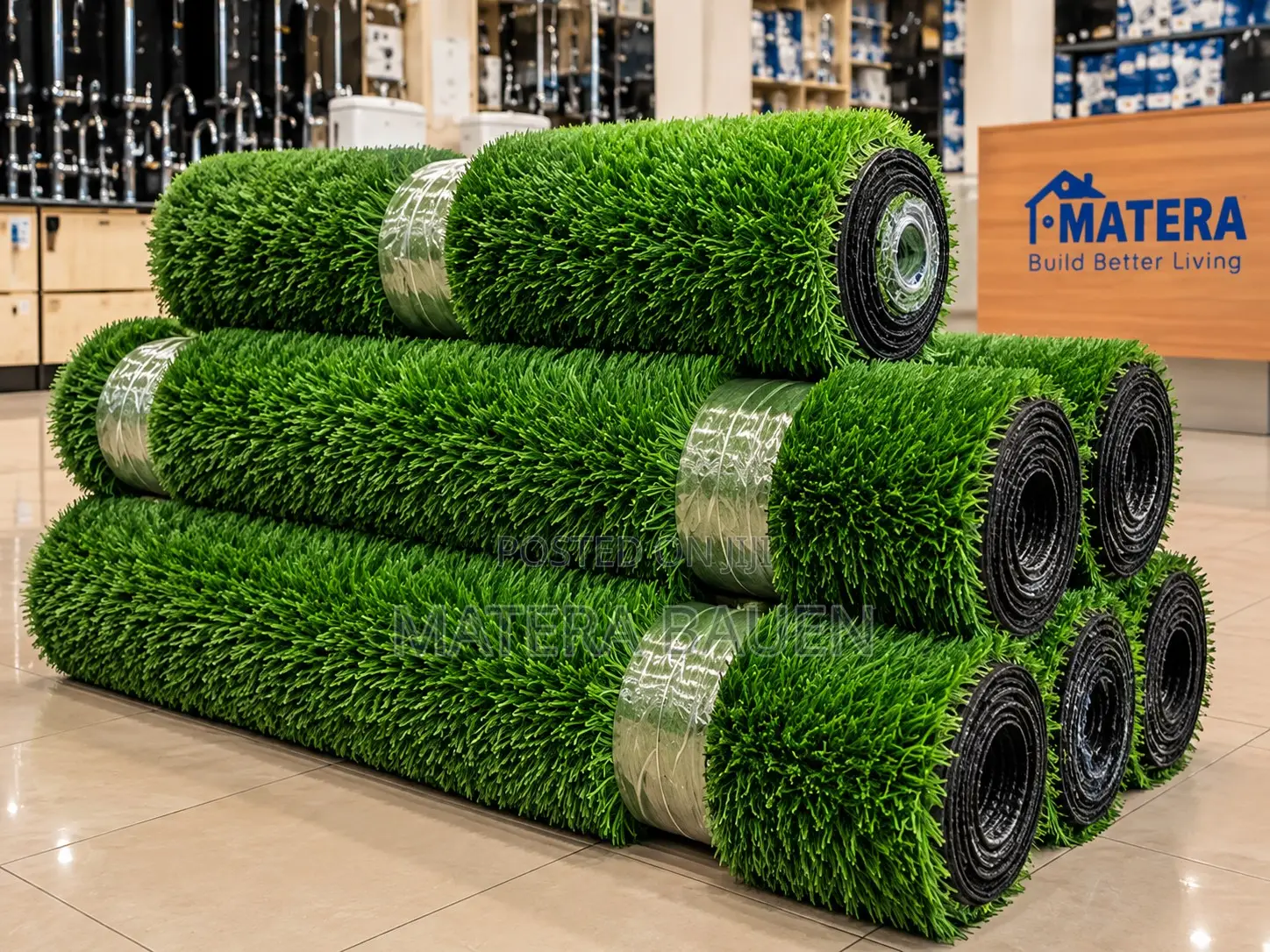 20mm 40mm Carpet Grass, Natural Looking