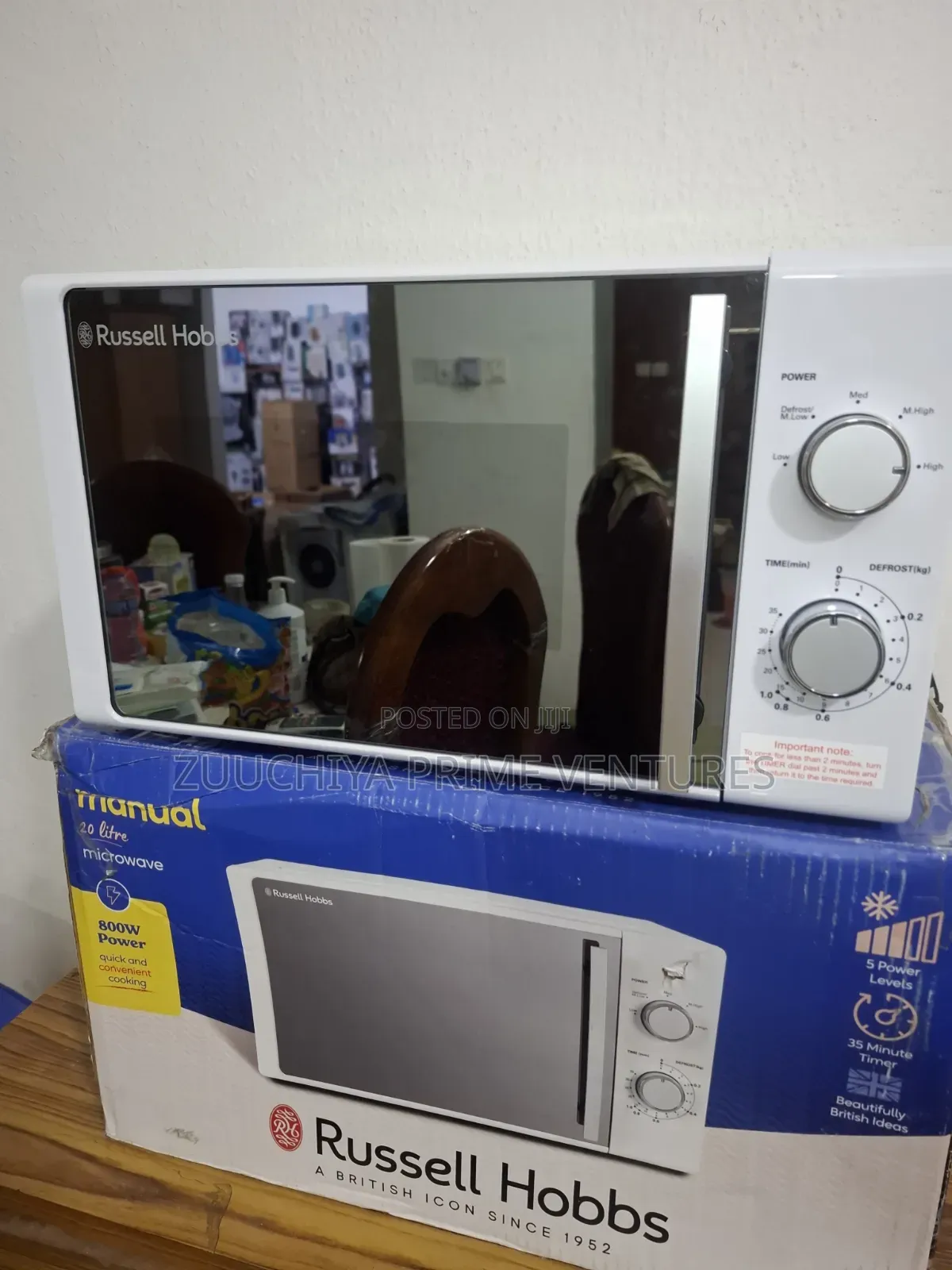 Russell Hobbs 20.l White Compact Microwave From Uk 