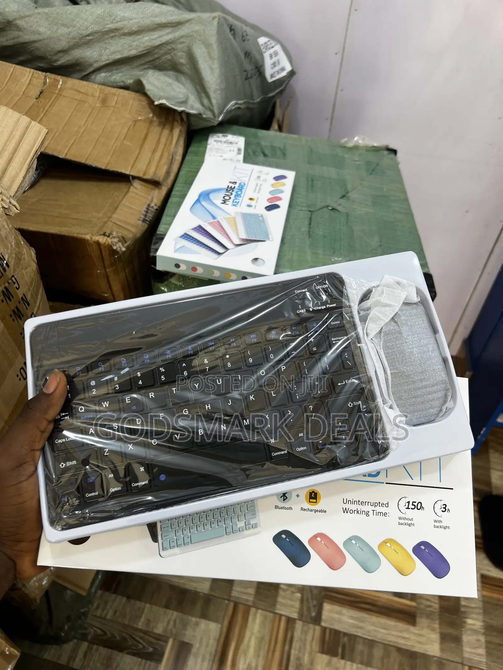 Wireless Bluetooth Keyboard Mouse Combo Kit