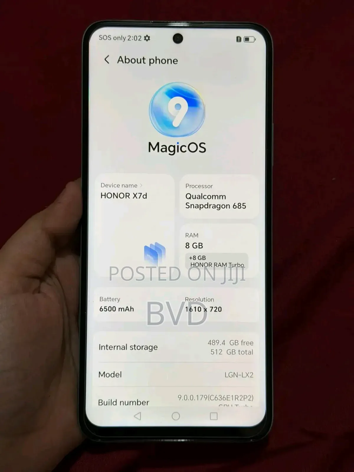 Honor X7d 256 GB Gray