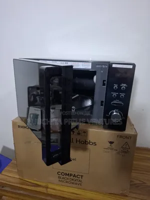 20.l Compact Digital Black/Silver Microwave From Uk 