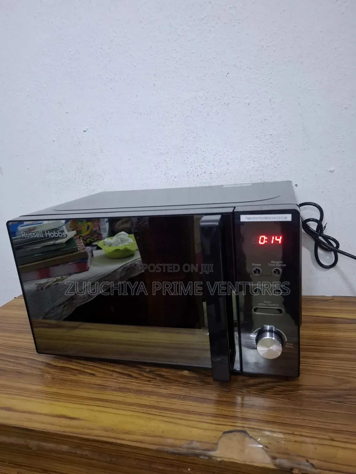 20.l Compact Digital Black/Silver Microwave From Uk 