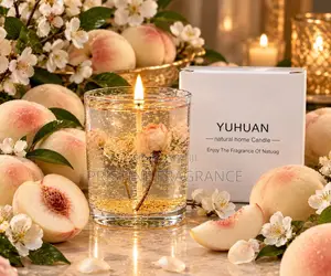 Scented White Peach Oolong Gel Candle