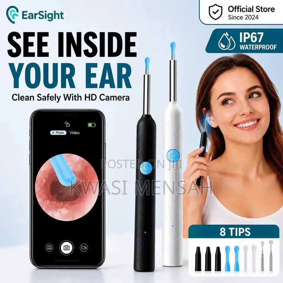 Wireless Visual Ear Cleaner With Camera LED Light