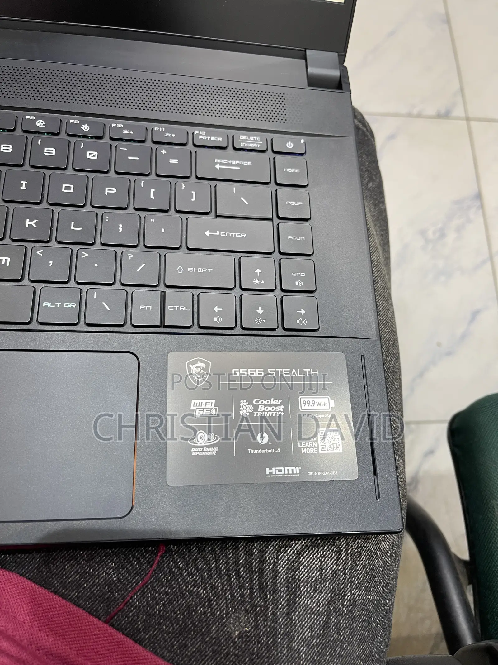 Laptop MSI GS66 Stealth 11UH 16GB Intel Core i7 SSD 512GB