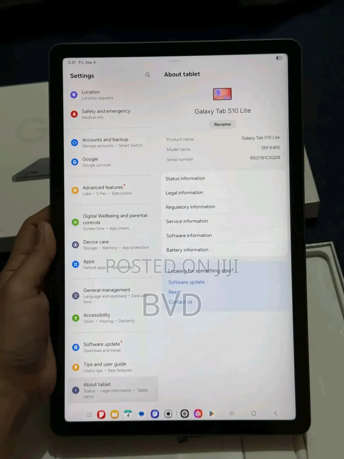 New Samsung Galaxy Tab S10 Lite 256 GB Black