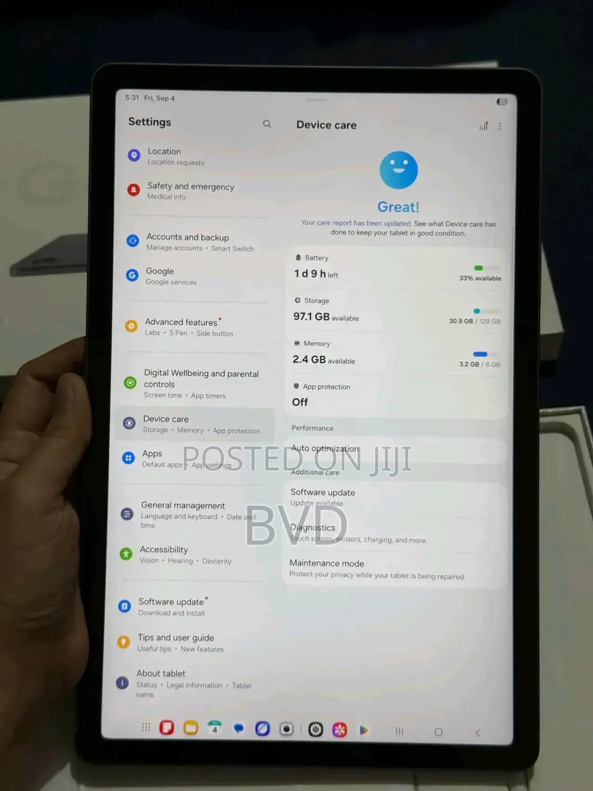New Samsung Galaxy Tab S10 Lite 256 GB Black