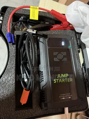 Car Jump Starter + Air Compressor — 2-in-1 Emergency Power!