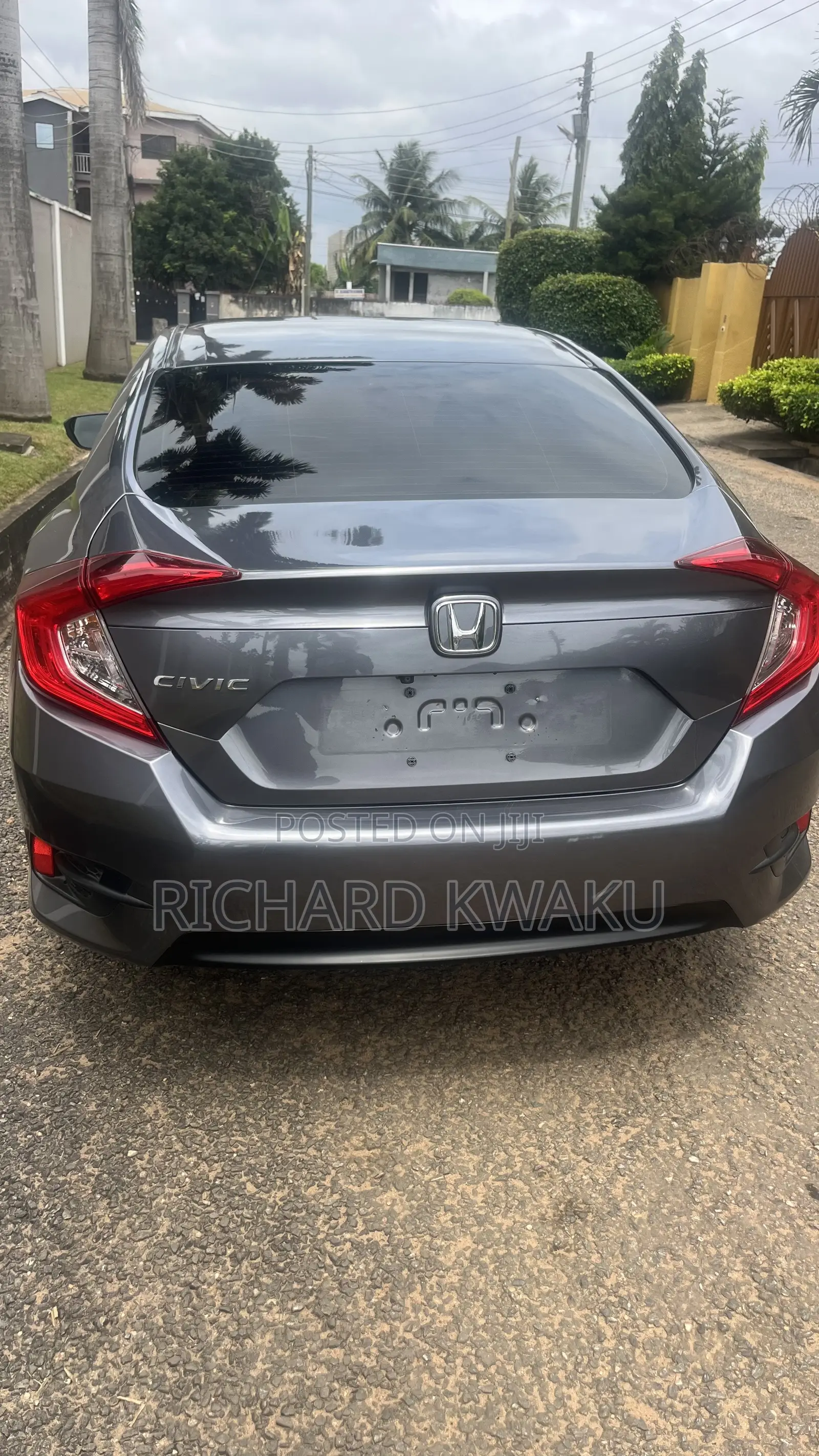 Honda Civic EX 4dr Sedan (1.5L 4cyl) 2016 Gray