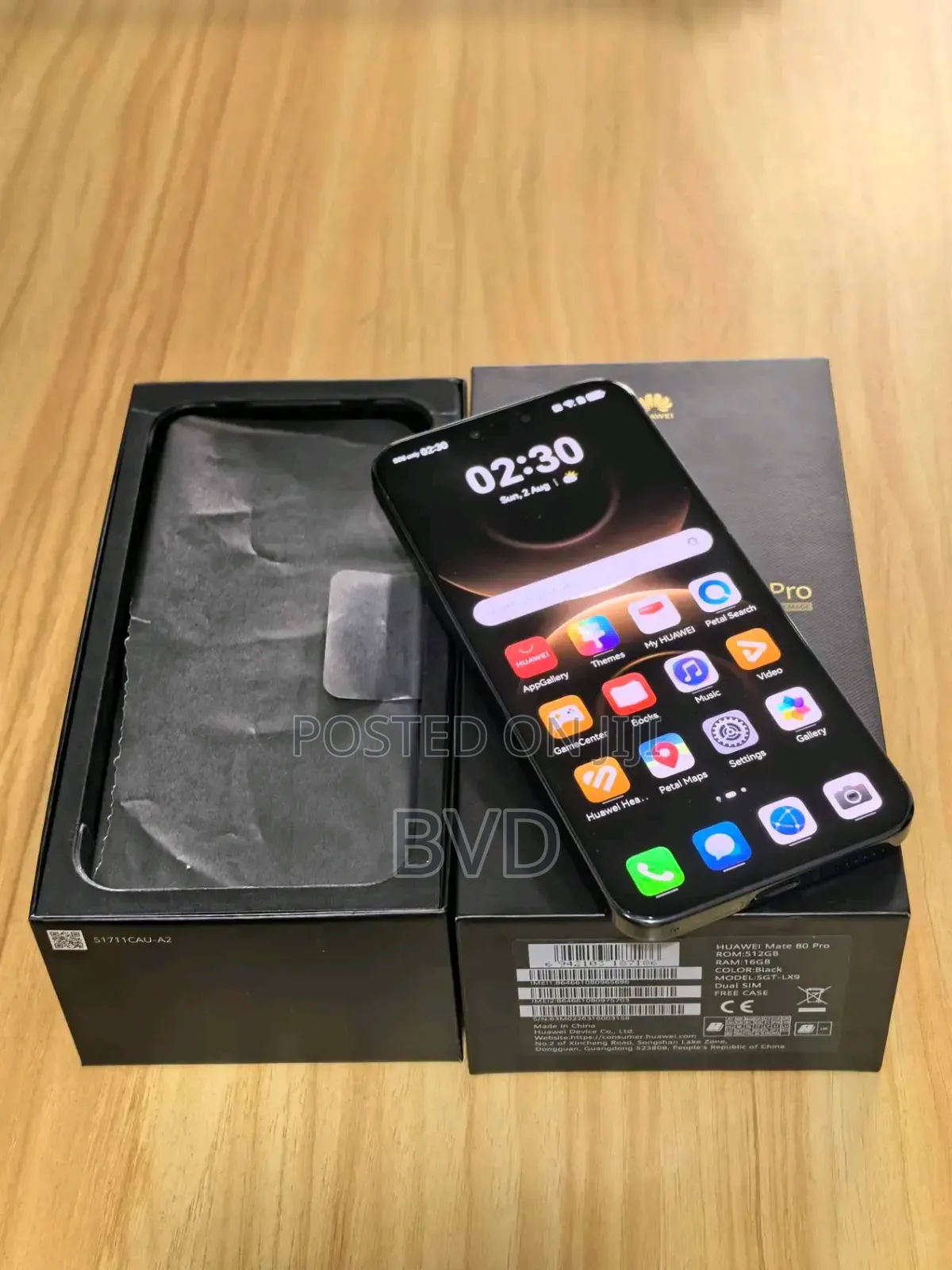 New Huawei Mate 80 Pro 5G 512 GB Black