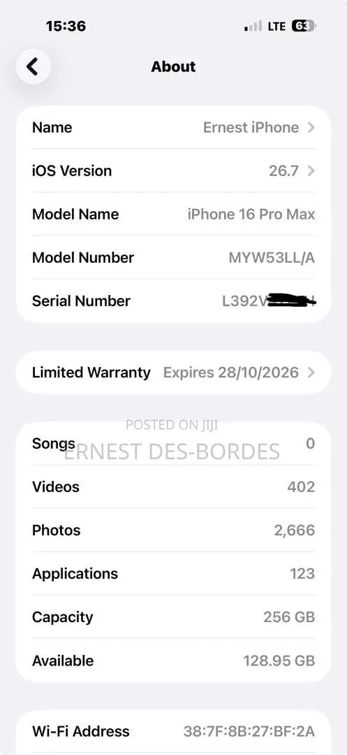 Apple iPhone 16 Pro Max 256 GB Gold