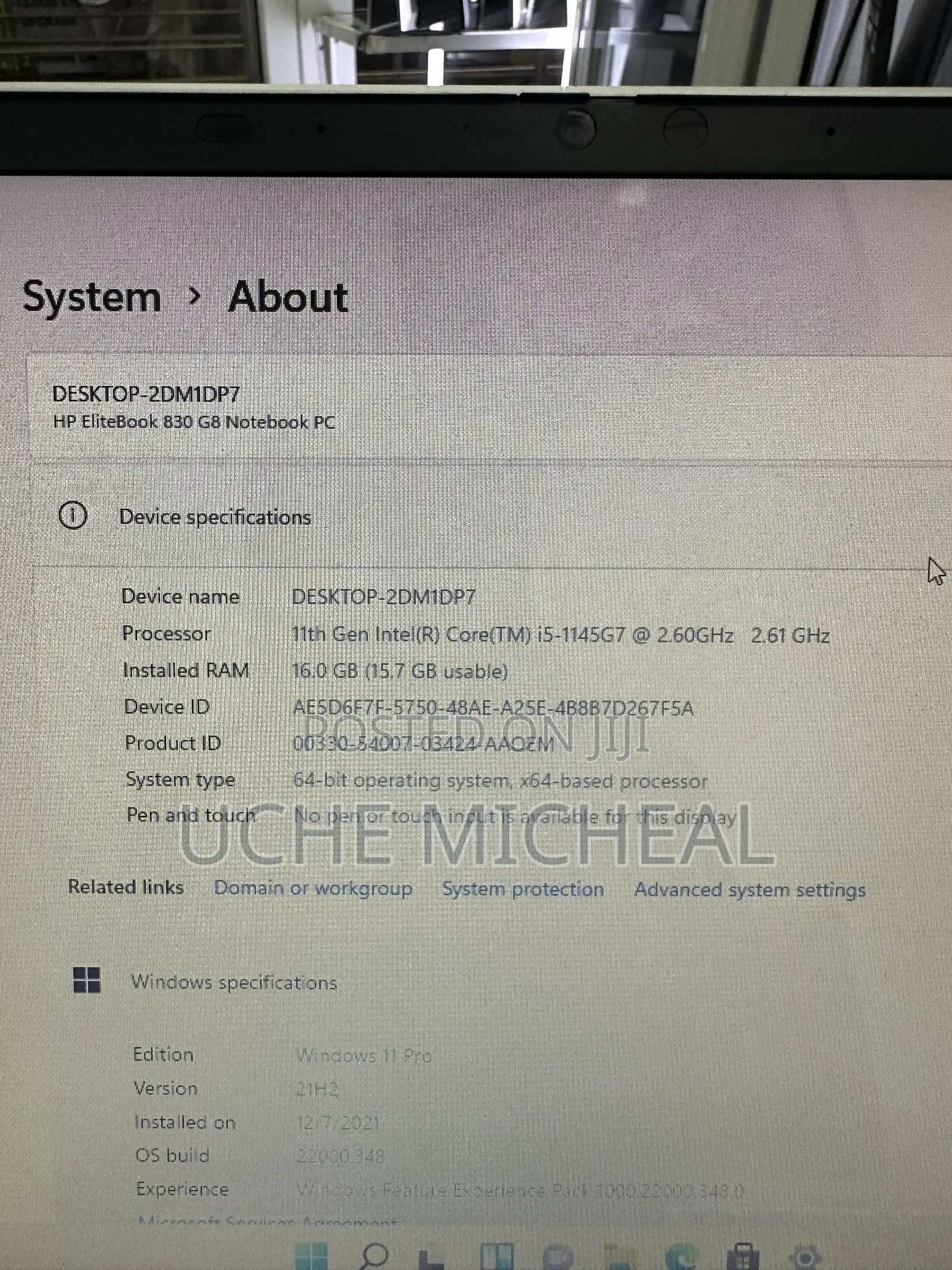 Laptop HP EliteBook 830 G8 16GB Intel Core i5 SSD 256GB