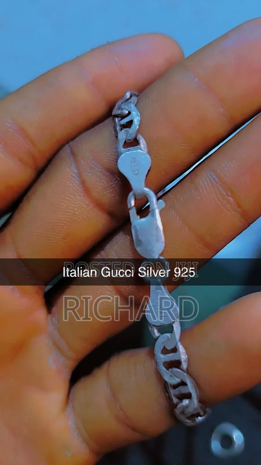 Gucci Silver Chain 925 Italy 19.36 G